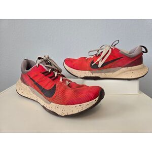 Nike Juniper Trail Men's 10 Red/Brown Speckled Midsole Trail Running Shoes Comfy